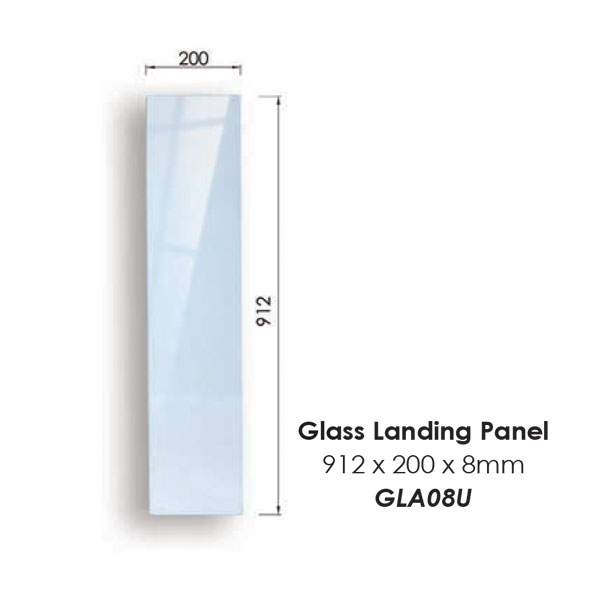Urbana Glass Landing Panel