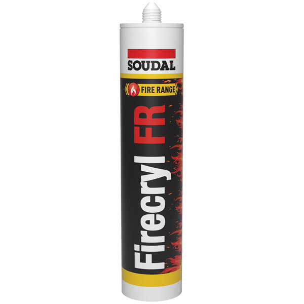 Soudal Firecryl FR Fire Resistant Acrylic Sealant White | 310ml