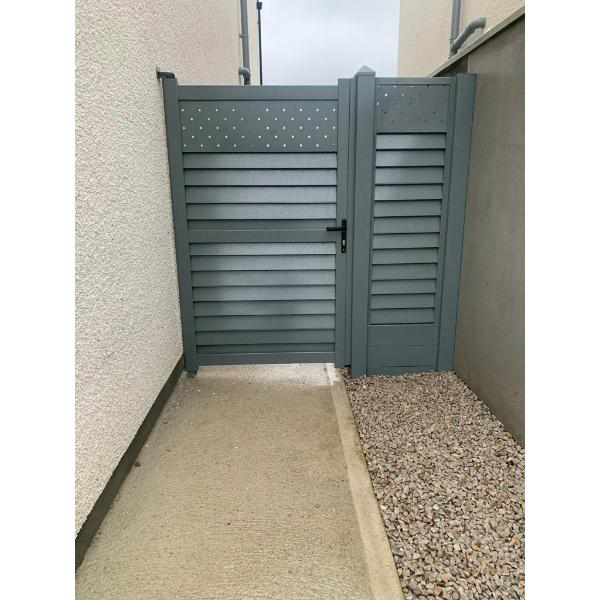 Dbl Sided Garden Gate 1100x1765mm Merlin Grey
