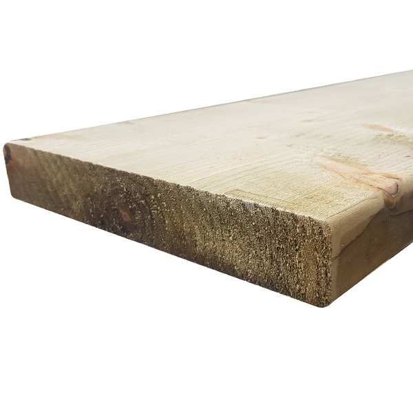 225mm X 35MM | 9" X 1½" | Treated White Deal Rough Timber