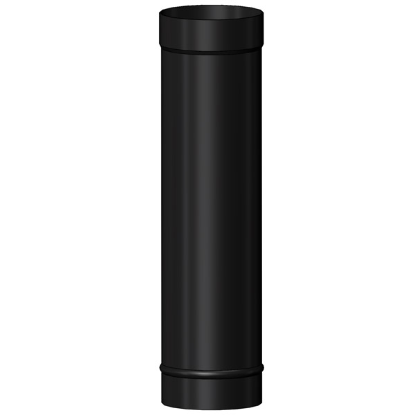 System 7 Stove Flue Pipe | 125mm x 1000mm | Matt Black