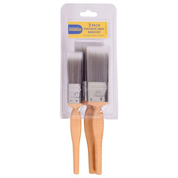 Dosco 3 Pack Synthetic Paintbrush Set | 71103