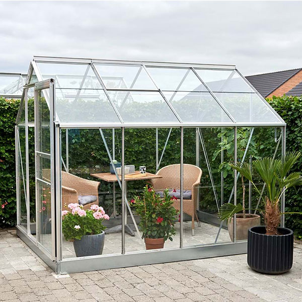 Popular Greenhouse | 8' x 6' | Galvanised | Toughened Glass