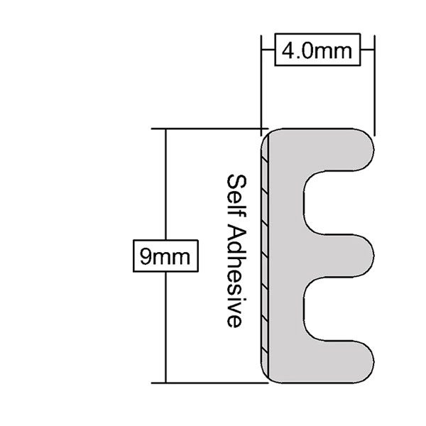 Stormguard EDPM Strip | 10metres | Various Profiles | Colour Options
