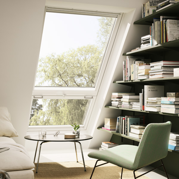 Velux CABRIO Single Balcony Window | White Painted | For Tile | GDL SD0W001
